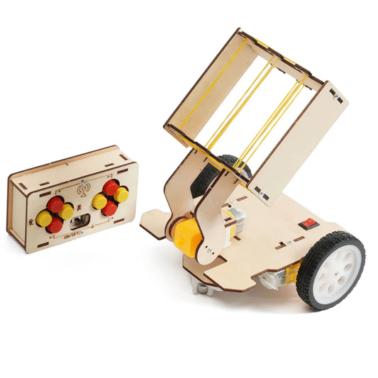 DIY Remote Pick-Up Ball Car Kit – Wooden STEM Science Experiment Toy for Kids - Kidz Garage