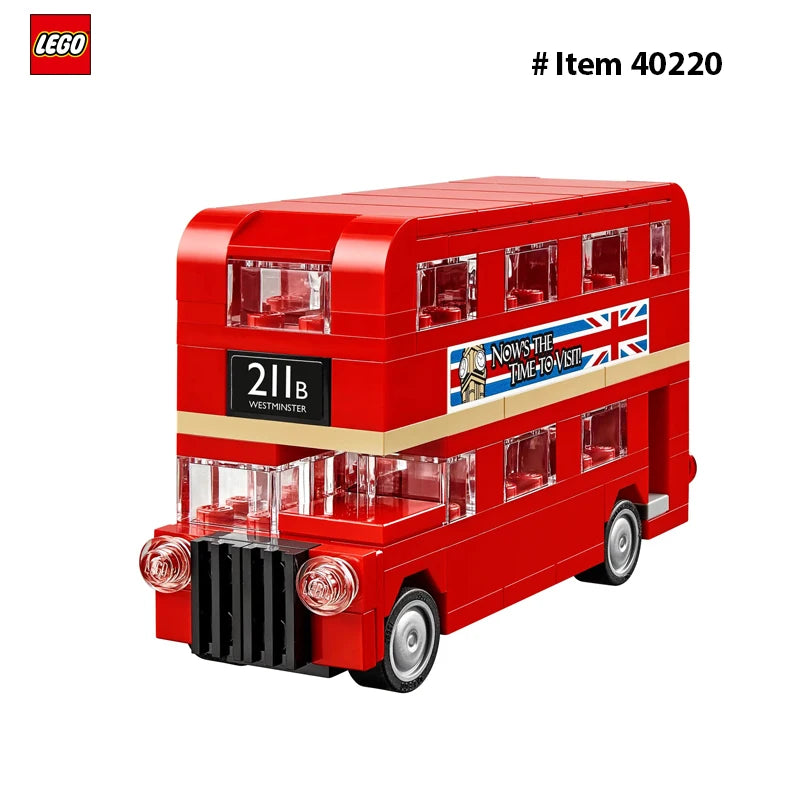 Double Decker London Bus Building Blocks Set – 118-Piece Educational Brick Toy for Kids - Kidz Garage