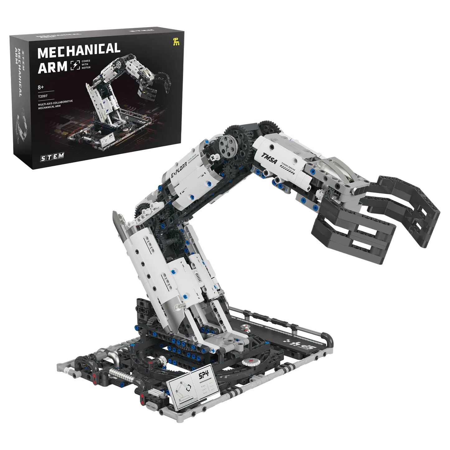 Multi-Axis Programmable Robotic Arm Building Blocks – STEM Learning Kit - Kidz Garage