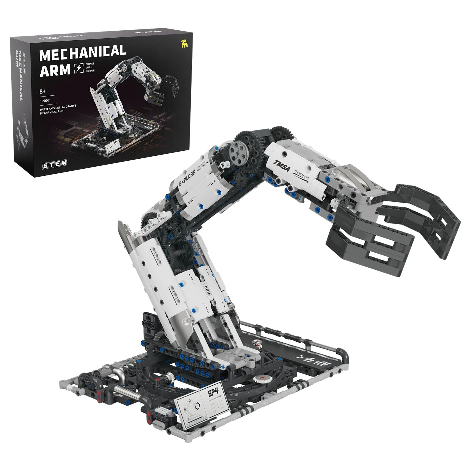Multi-Axis Programmable Robotic Arm Building Blocks – STEM Learning Kit - Kidz Garage