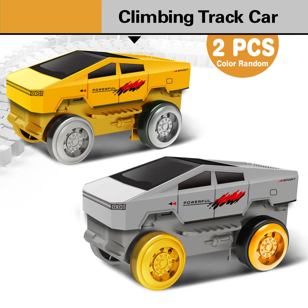 Magic Climbing Race Car Toy with Flexible Space Track – Engineering Train Track Toy - Kidz Garage