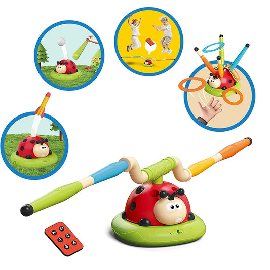 Rope Skipping Machine | Jump Rocket Launcher – 4-in-1 Outdoor Educational Activity Toy - Kidz Garage