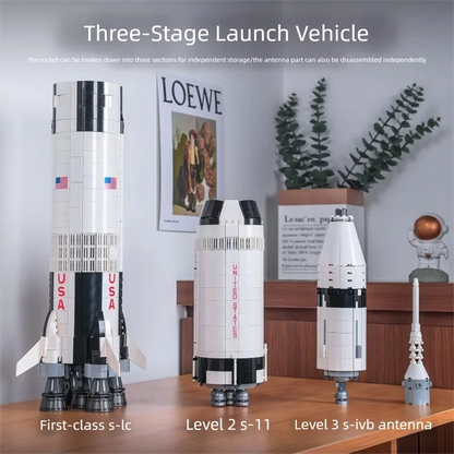 900PCS Space Rocket Model Building Blocks – 100cm Educational Toy - Kidz Garage