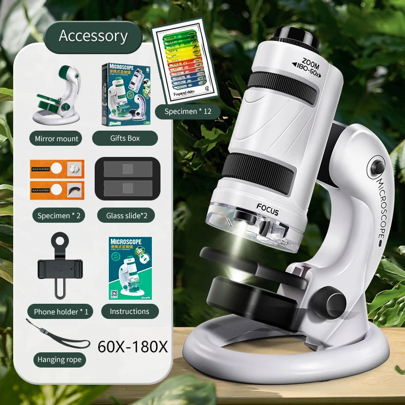 Kids Science Microscope Toy – STEM Learning Kit for Young Explorers (Ages 3+) - Kidz Garage