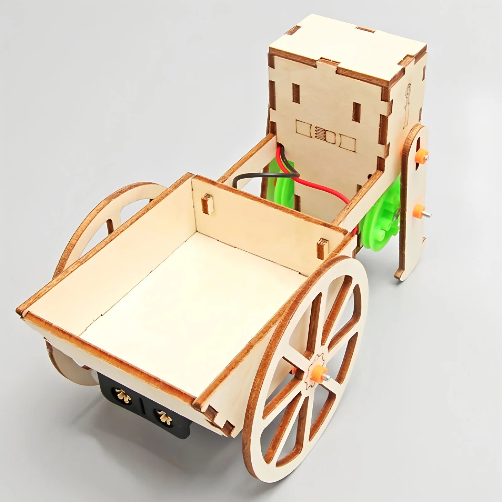 DIY Robot Push-Pull Cart – Wooden STEM Educational Toy for Kids - Kidz Garage
