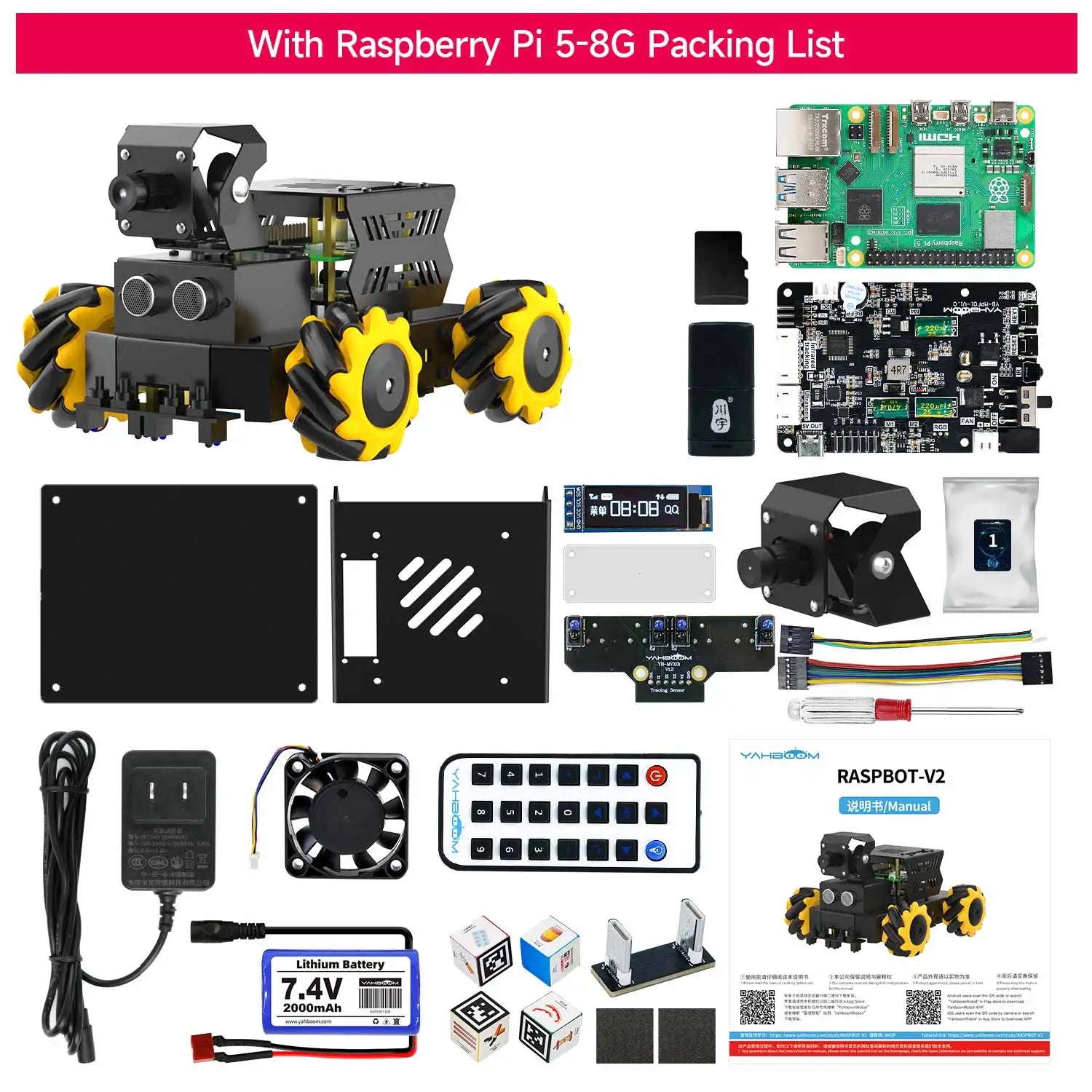 Ai Robot Car Kit with AI Vision – DIY  Python Programmable Set for Beginners - Kidz Garage