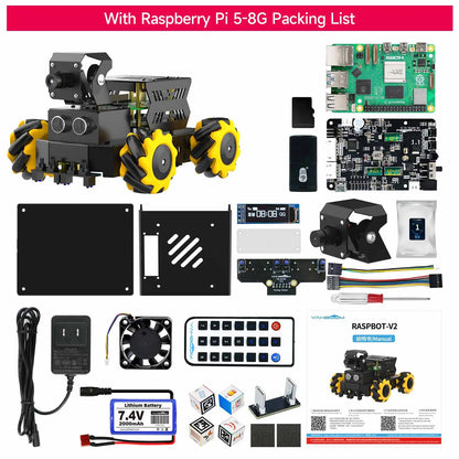 Ai Robot Car Kit with AI Vision – DIY  Python Programmable Set for Beginners - Kidz Garage