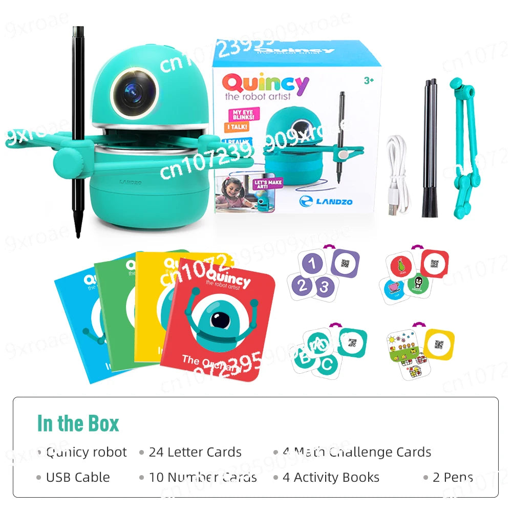 Smart AI Drawing & Math Teaching Robot – Quincy STEM Learning Toy for Kids - Kidz Garage