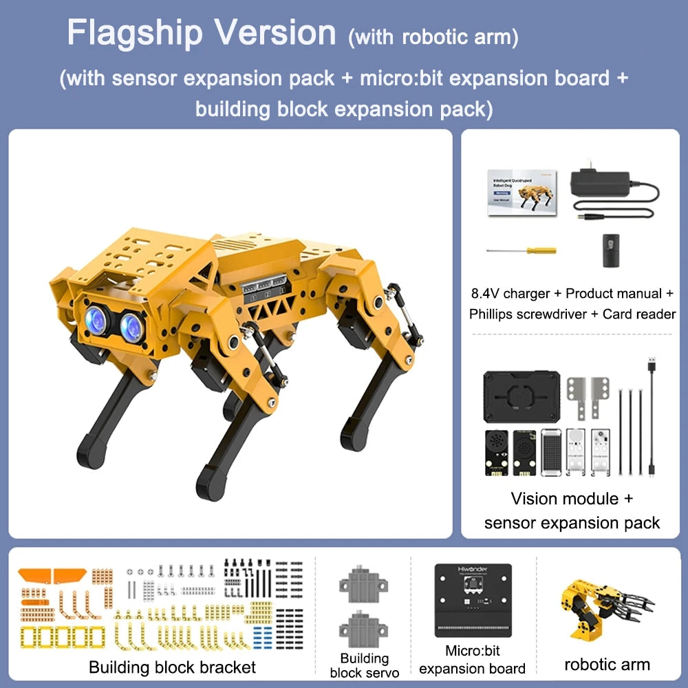 AI Robot Dog – Visual Bionic Robotics Kit , stem, Arduino & Scratch Programming - Kidz Garage