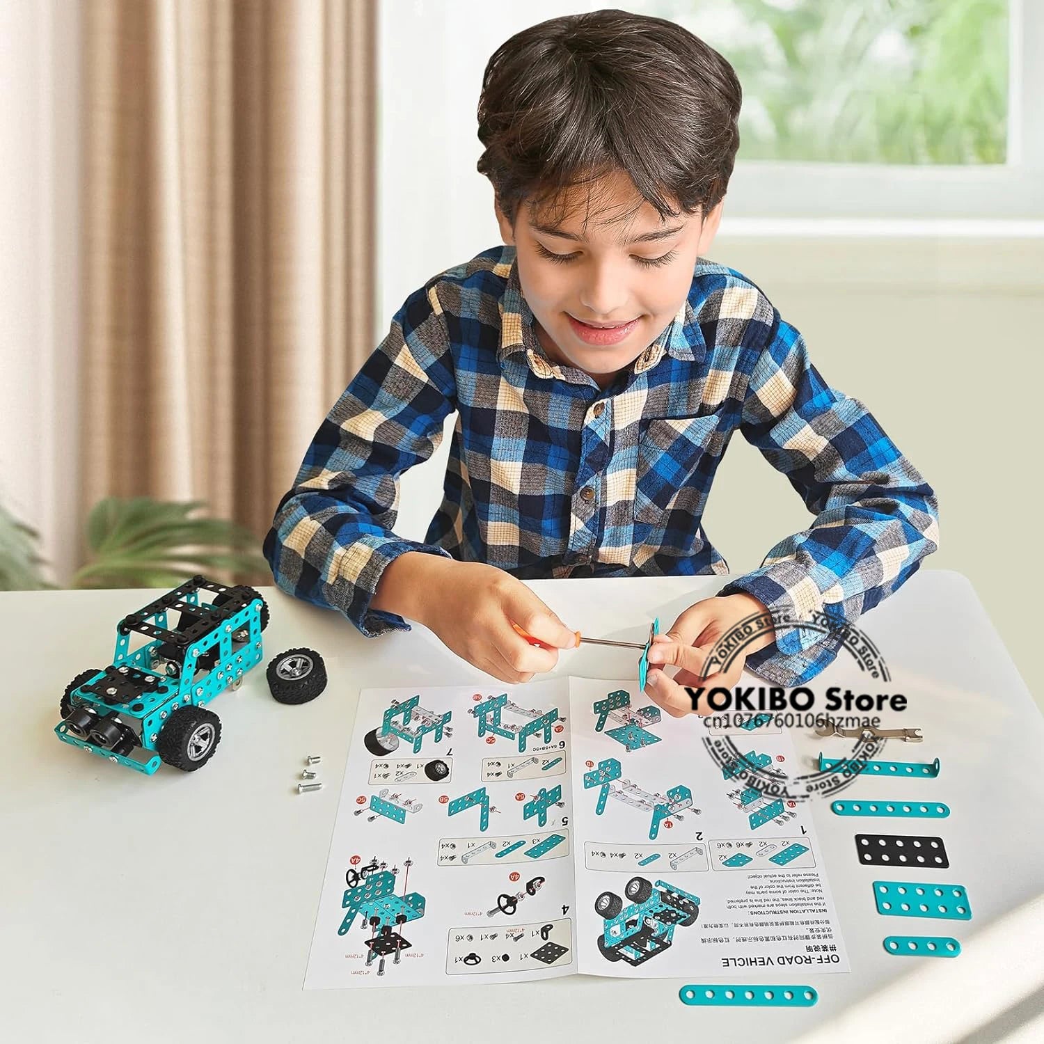 3D Puzzle Off-Road Model Car Kit - Stem DIY TOY - Kidz Garage