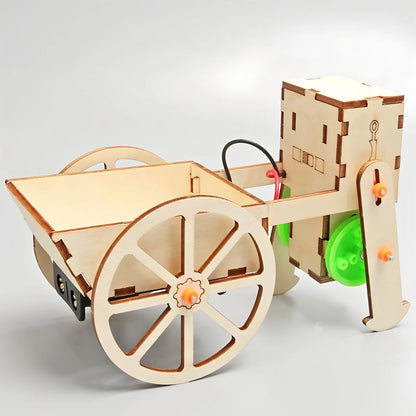 DIY Robot Push-Pull Cart – Wooden STEM Educational Toy for Kids - Kidz Garage