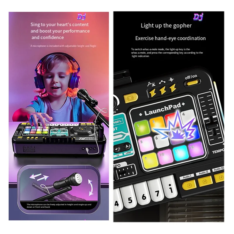 Kids DJ Mixer Controller – Electronic Organ & Music Entertainment Toy with Bluetooth - Kidz Garage