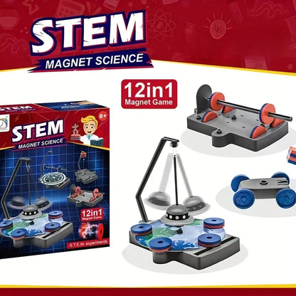12-in-1 Children's Magnetic Science Kit – Interactive Physical Experiment Toy for Kids - Kidz Garage
