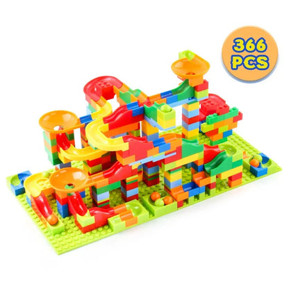 DIY Marble Run Maze Ball Track Building Set – 84 to 504PCS - Kidz Garage