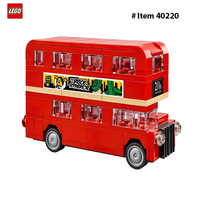 Double Decker London Bus Building Blocks Set – 118-Piece Educational Brick Toy for Kids - Kidz Garage
