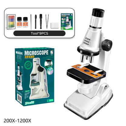 Kids Science Microscope Toy – STEM Learning Kit for Young Explorers (Ages 3+) - Kidz Garage