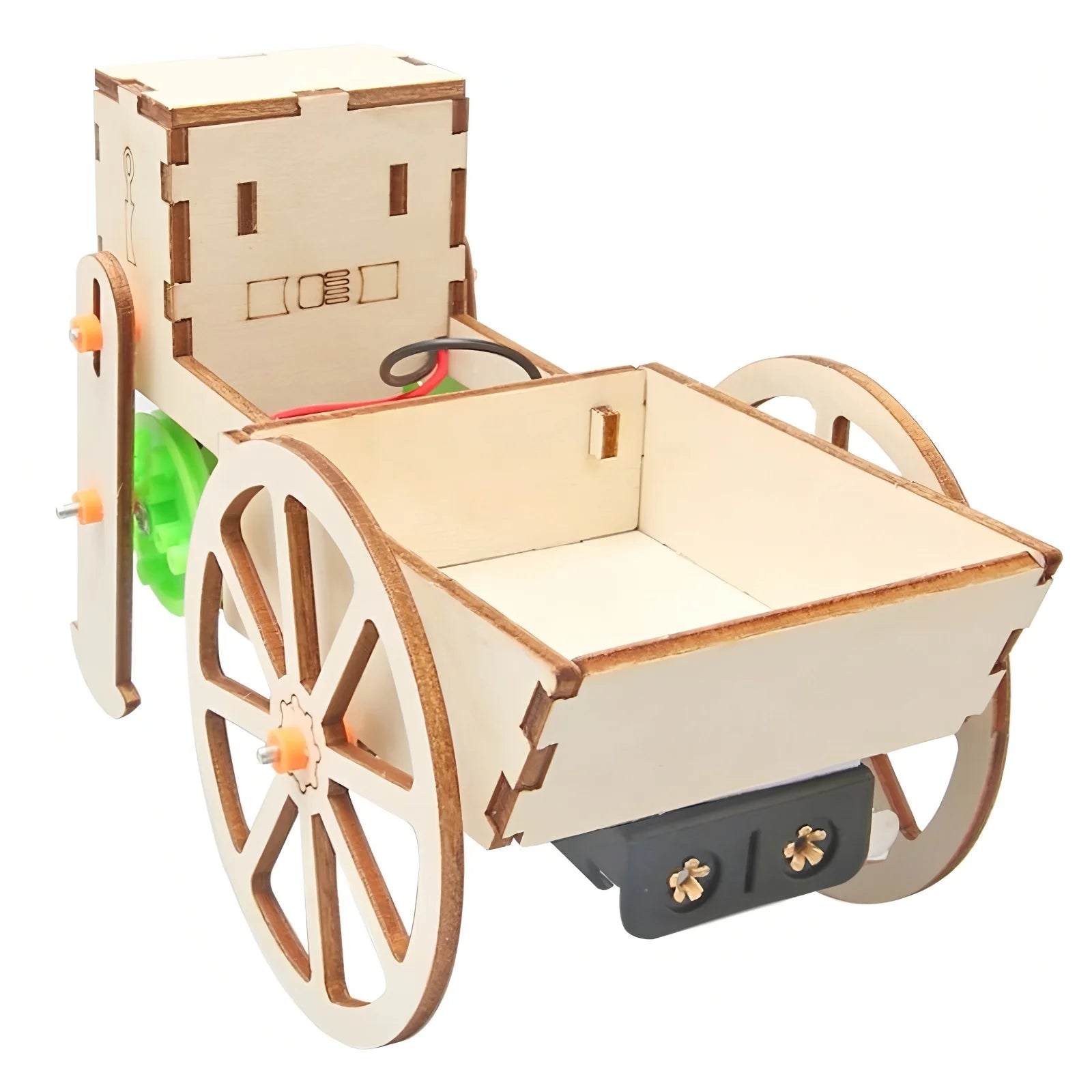 DIY Robot Push-Pull Cart – Wooden STEM Educational Toy for Kids - Kidz Garage