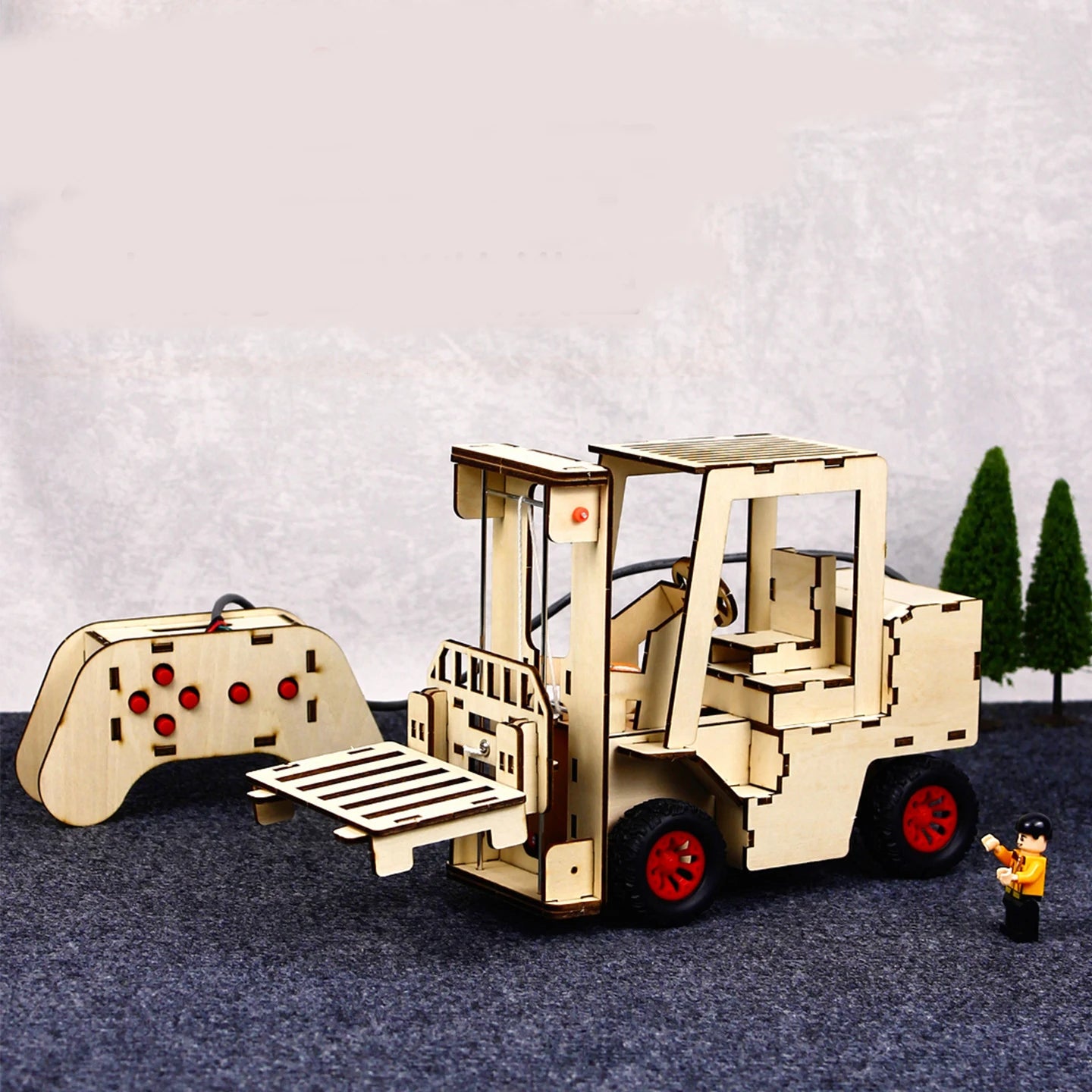 Remote Controlled Forklift Model – DIY Technology & Physics Puzzle Kit - Kidz Garage
