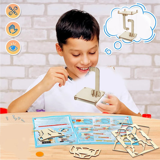 STEM Anti-Gravity Tensegrity Floating Table DIY Kit – Hands-On Physics Model for Kids - Kidz Garage