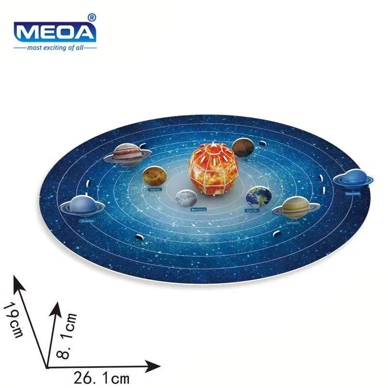 3D Solar System Planet Model Puzzle – Educational STEM Building Toy for Kids - Kidz Garage