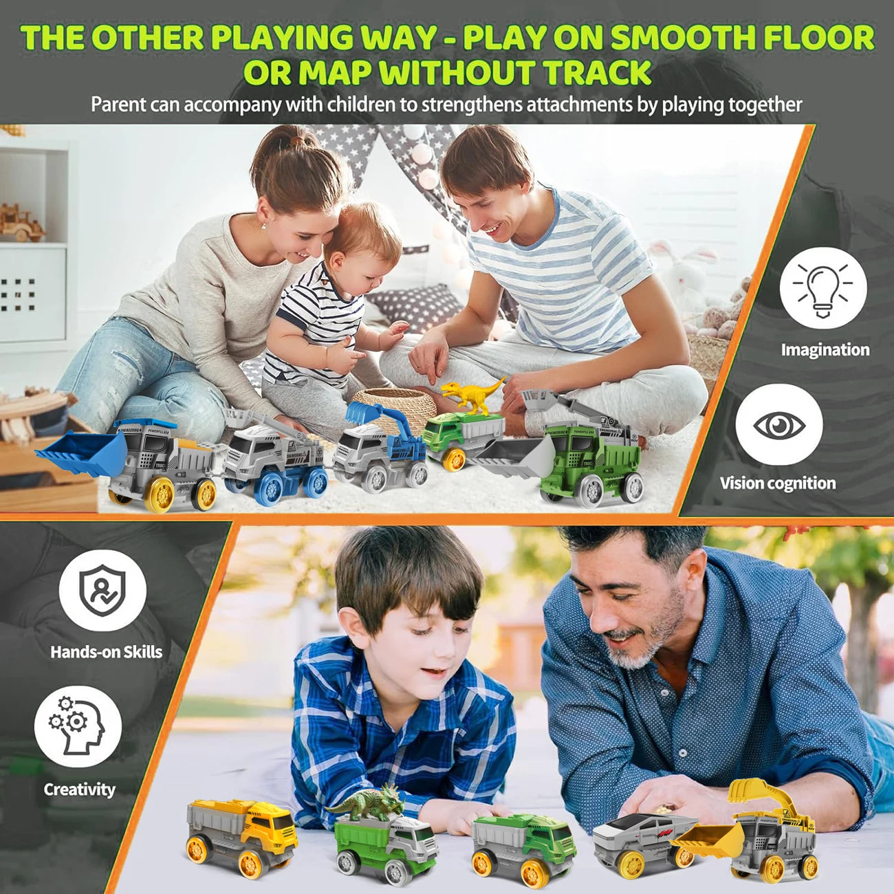 Magic Climbing Race Car Toy with Flexible Space Track – Engineering Train Track Toy - Kidz Garage