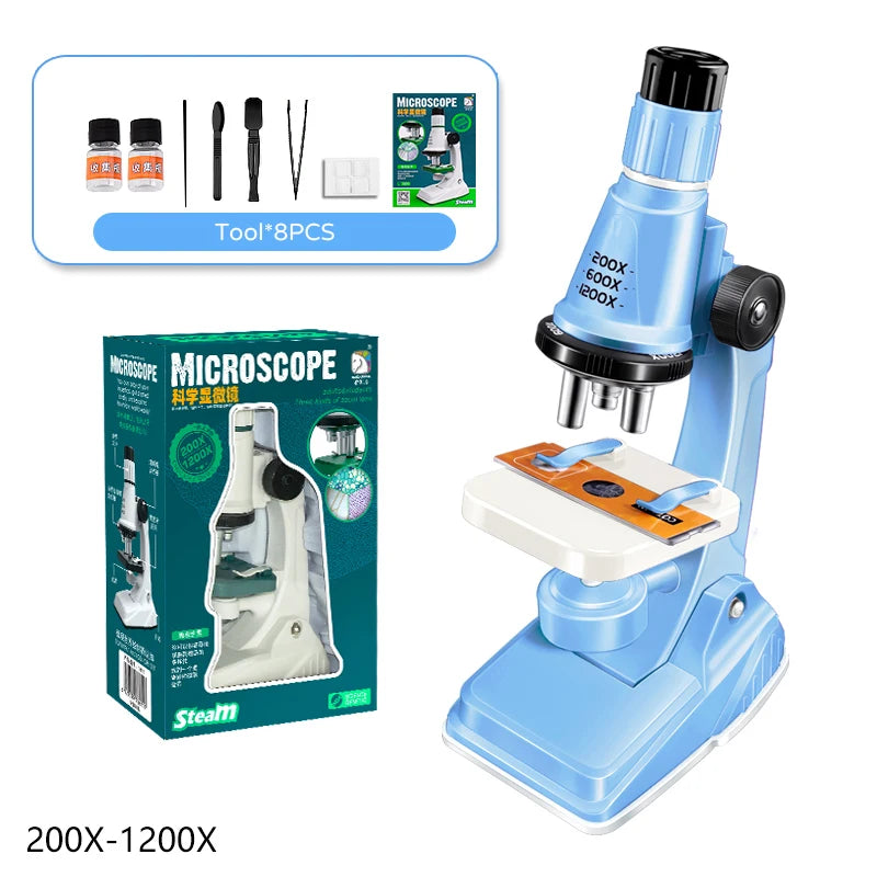 Kids Science Microscope Toy – STEM Learning Kit for Young Explorers (Ages 3+) - Kidz Garage