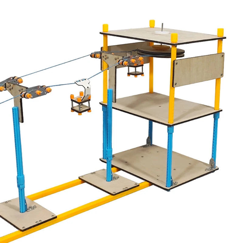 Sightseeing Cable Car System Model – Wooden DIY Science & Physics Kit for Kids - Kidz Garage