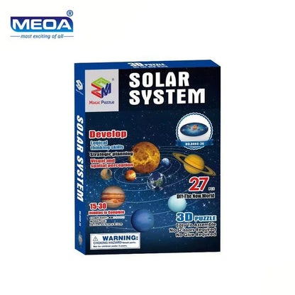3D Solar System Planet Model Puzzle – Educational STEM Building Toy for Kids - Kidz Garage