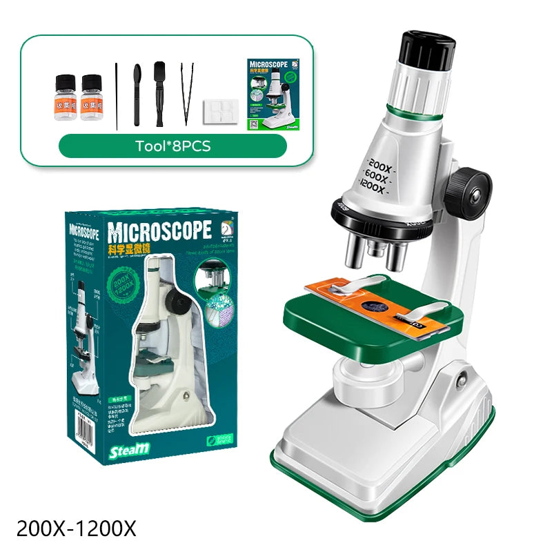 Kids Science Microscope Toy – STEM Learning Kit for Young Explorers (Ages 3+) - Kidz Garage