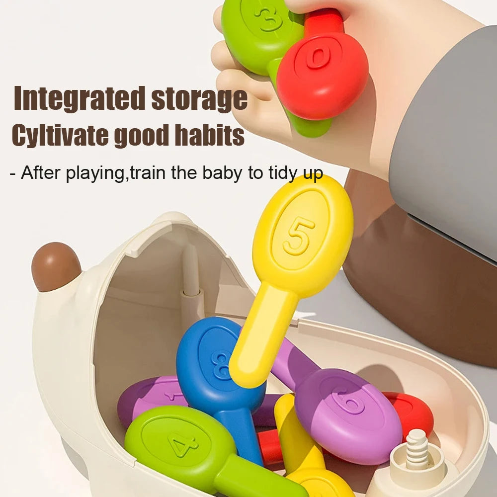 Montessori Educational Toy – Fine Motor Learning & Counting Set - Kidz Garage