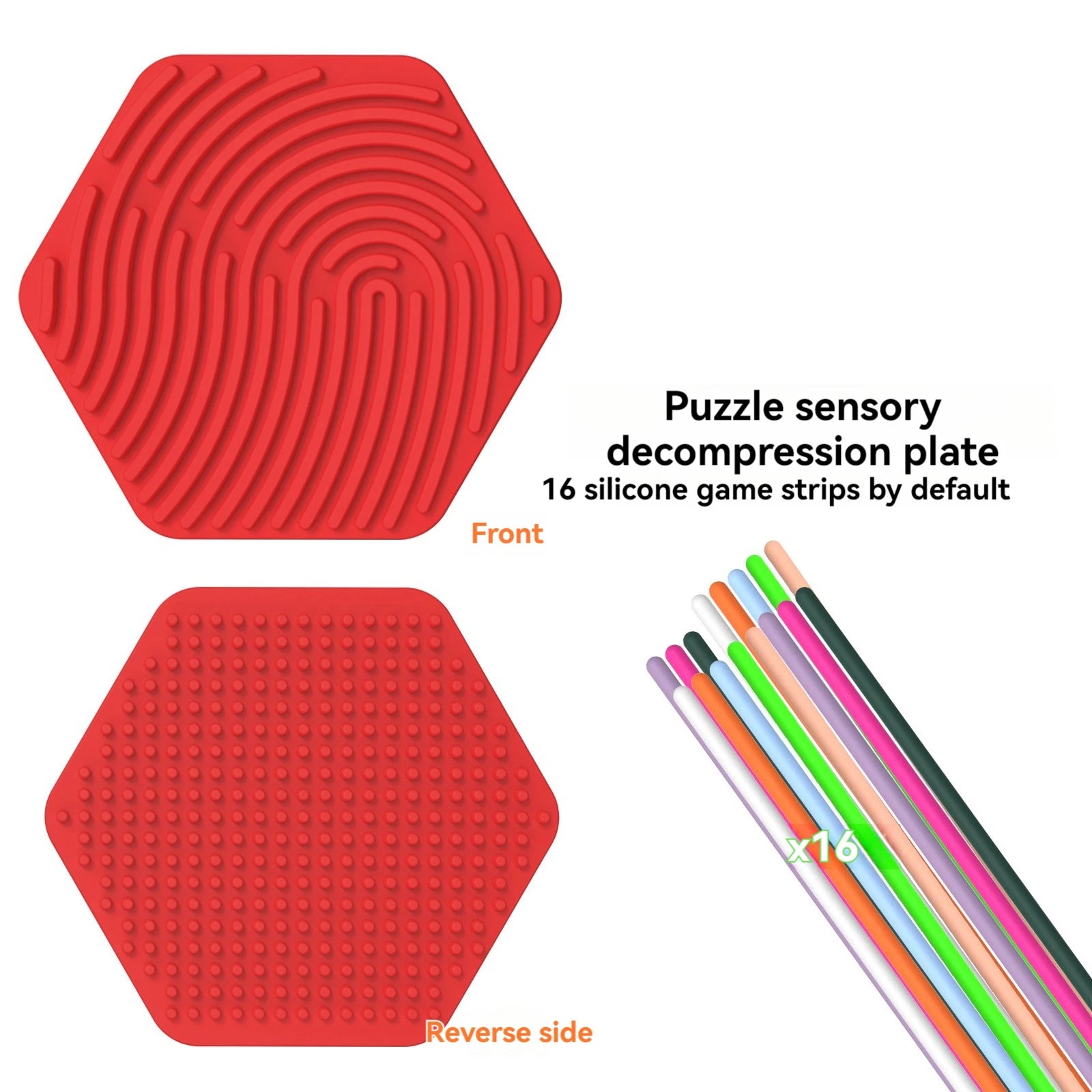 Silicone Sensory Activity Board – Montessori Fidget Toy for Skill Development - Kidz Garage