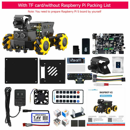 Ai Robot Car Kit with AI Vision – DIY  Python Programmable Set for Beginners - Kidz Garage