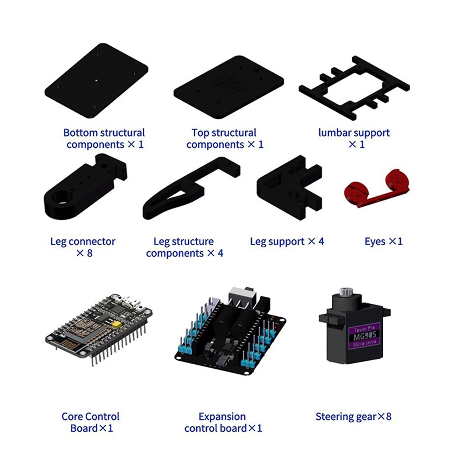 Spider Robot Quadruped DIY STEM Kit – Arduino Compatible Educational Robotics Kit - Kidz Garage