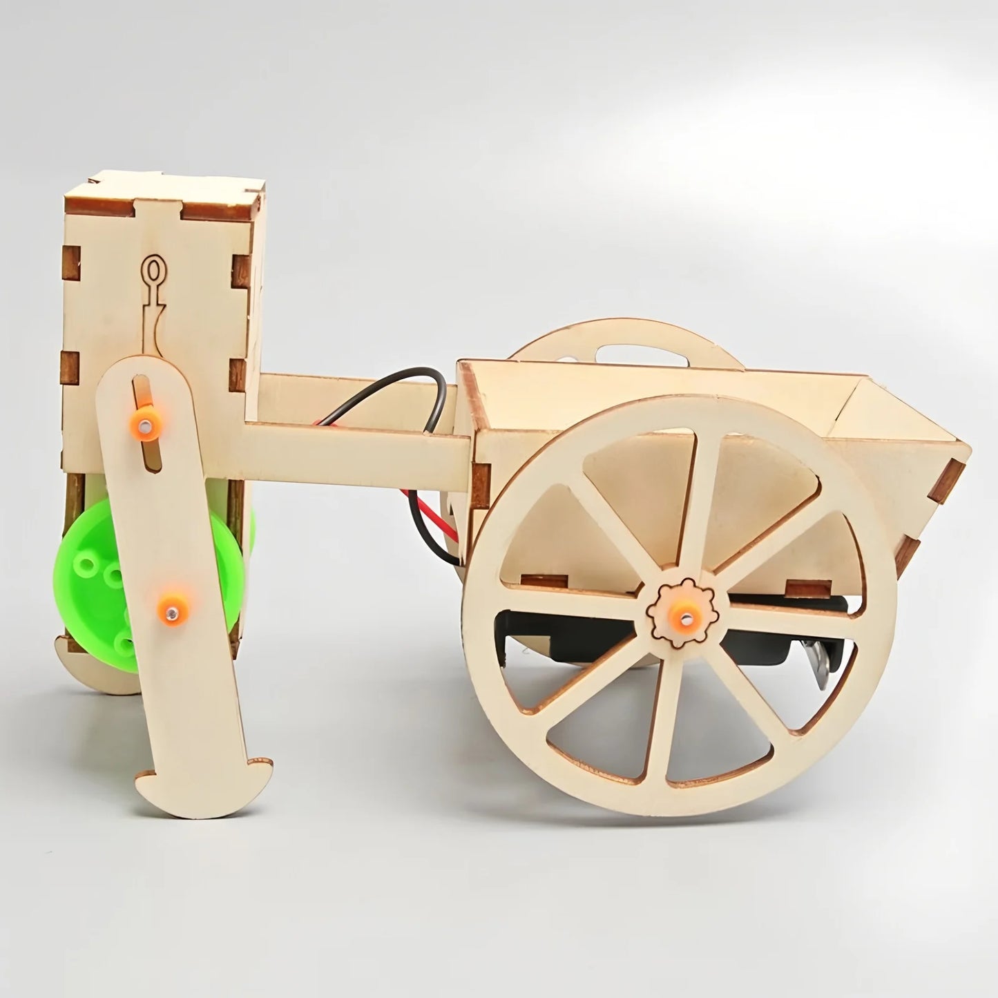 DIY Robot Push-Pull Cart – Wooden STEM Educational Toy for Kids - Kidz Garage