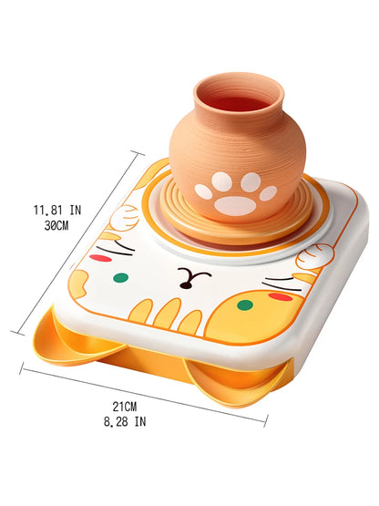 Kids Air Dry Clay Pottery Studio Kit – Educational DIY Sculpting & Painting Art Set for Ages 5+ - Kidz Garage