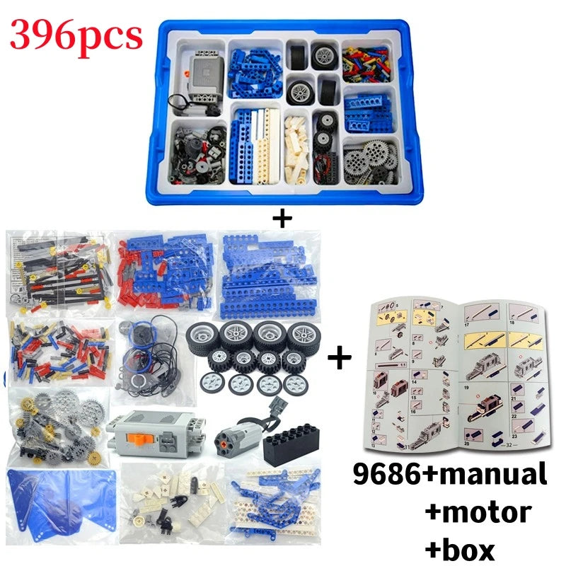 STEM DIY Programming Kit – 396-Piece Educational Building Block Set for Kids - Kidz Garage