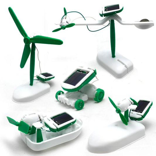 6-in-1 DIY Solar-Powered Robot Kit – Building | STEM Educational Toy for Kids - Kidz Garage