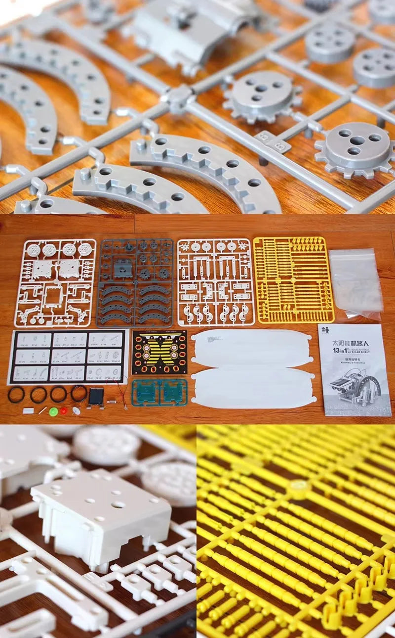 13-in-1 Solar Powered STEM Robot Kit – Educational DIY Toy for Kids - Kidz Garage