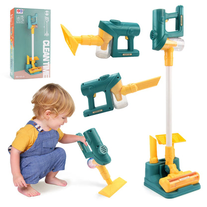 Electric Mini Vacuum Toy with Light & Music – Educational Pretend Play - Kidz Garage