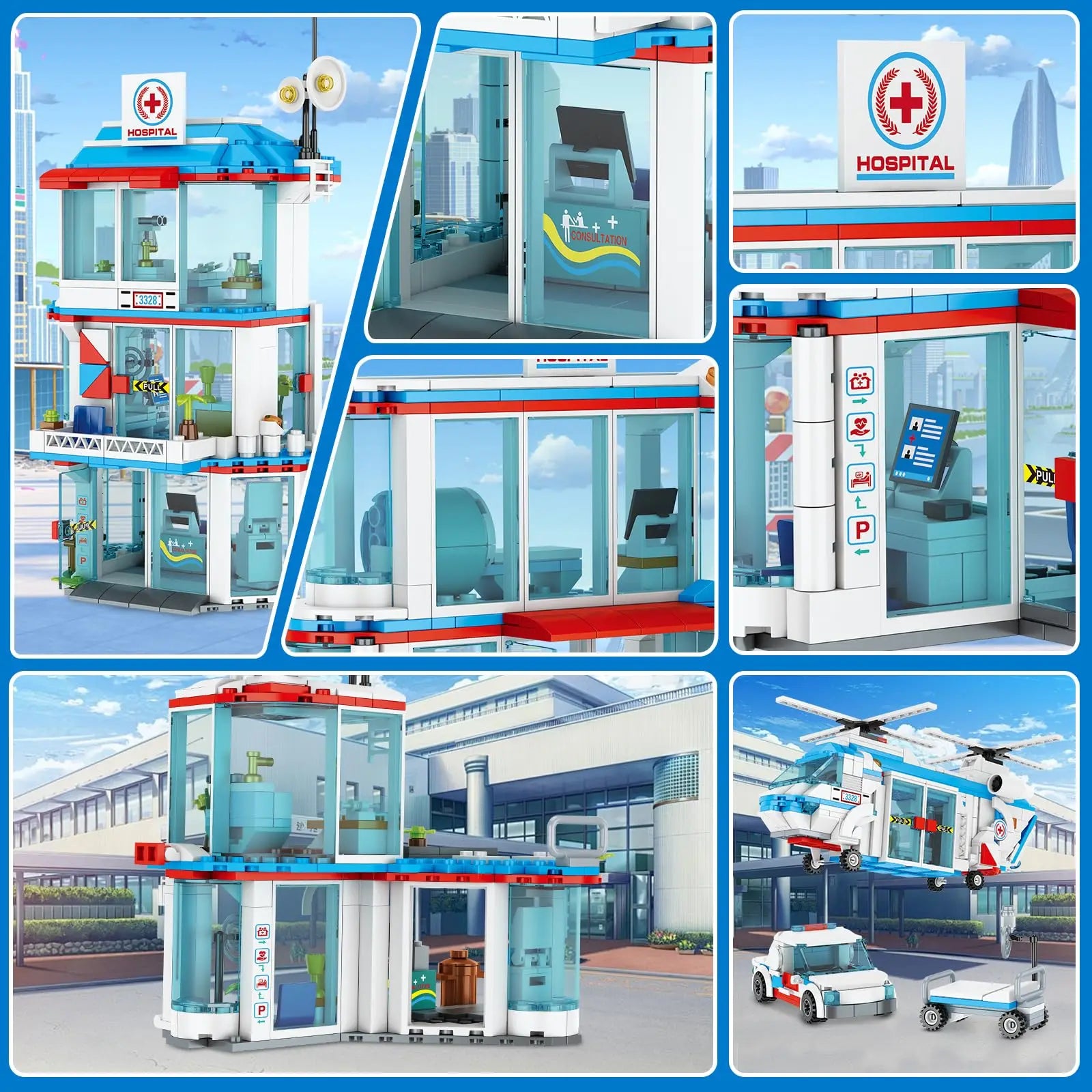 3-in-1 City Hospital Building Blocks Set – STEM tOY - Kidz Garage