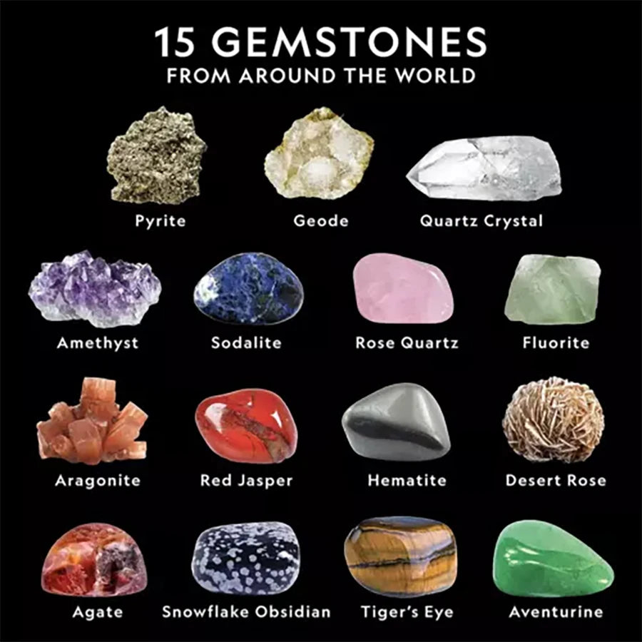 STEM Gemstone Dig Kit – Crystal Mining Educational Toy - Kidz Garage