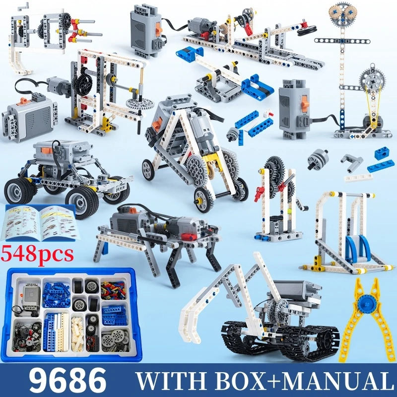 STEM DIY Programming Kit – 396-Piece Educational Building Block Set for Kids - Kidz Garage