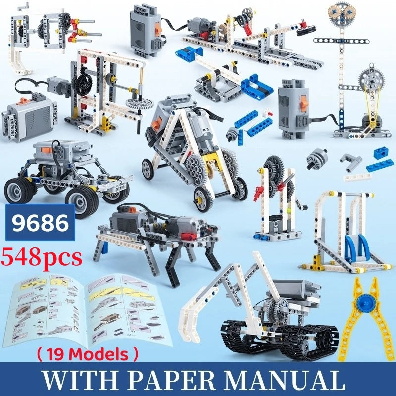 STEM DIY Programming Kit – 396-Piece Educational Building Block Set for Kids - Kidz Garage