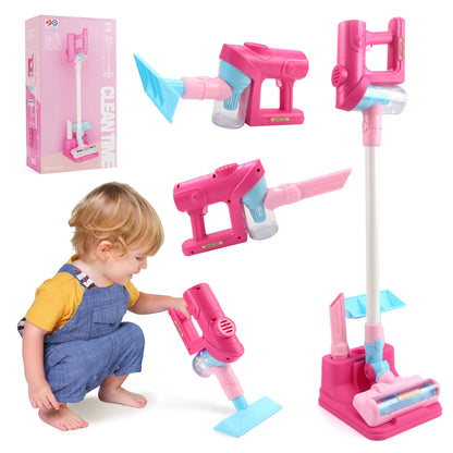 Electric Mini Vacuum Toy with Light & Music – Educational Pretend Play - Kidz Garage