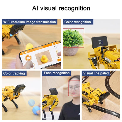 AI Robot Dog – Visual Bionic Robotics Kit , stem, Arduino & Scratch Programming - Kidz Garage