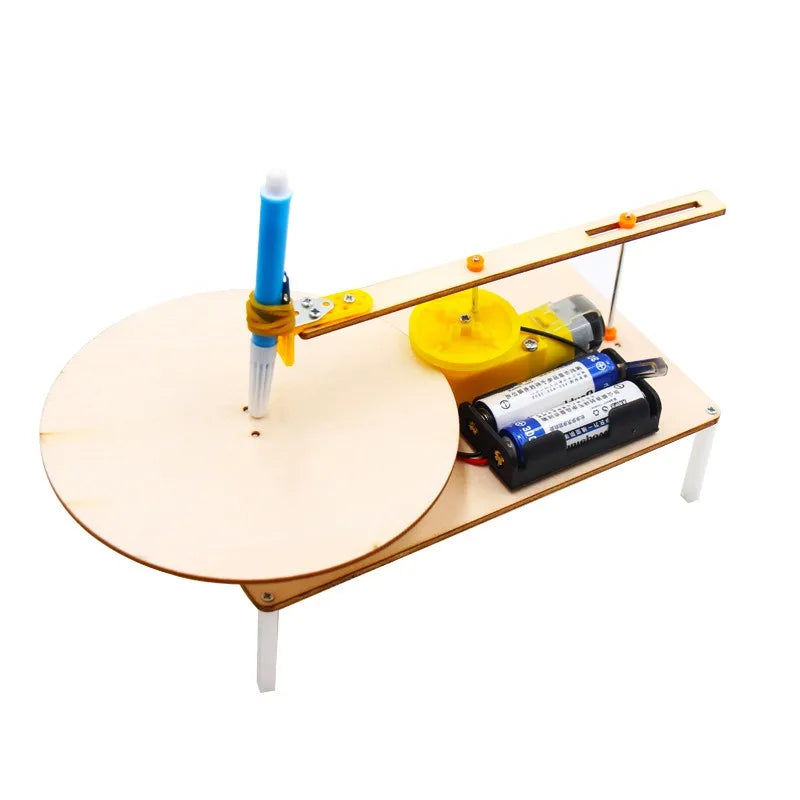 DIY Wooden Electric Drawing Robot Kit – STEM Science Plotter Model for Kids - Kidz Garage