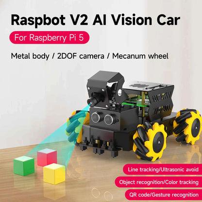 Ai Robot Car Kit with AI Vision – DIY  Python Programmable Set for Beginners - Kidz Garage