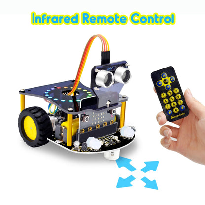 V2 Robot Car Kit for BBC Microbit V2 – STEM Educational Smart Car for Kids - Kidz Garage