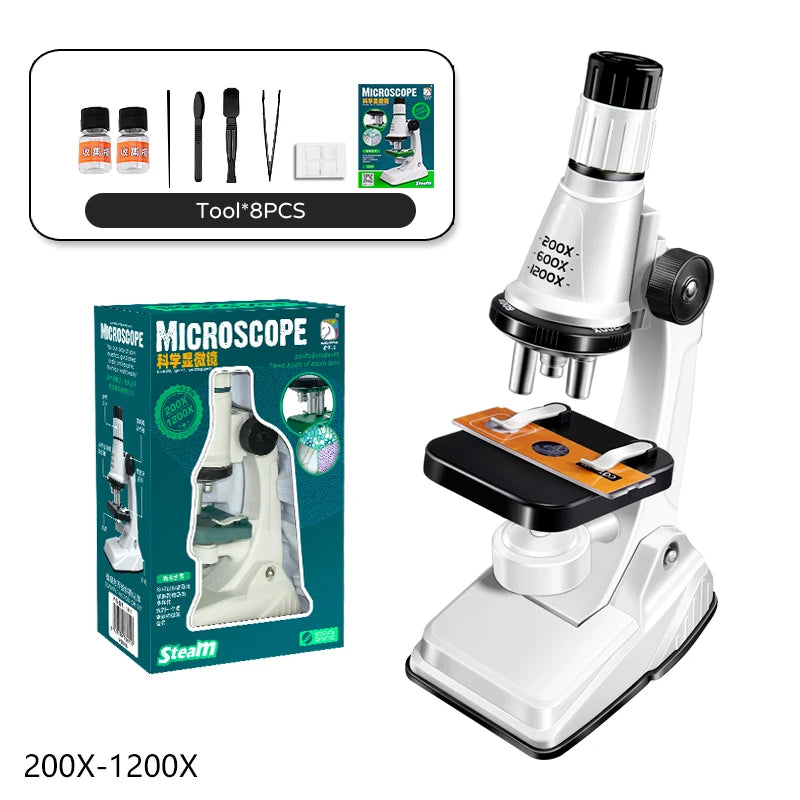 Kids Science Microscope Toy – STEM Learning Kit for Young Explorers (Ages 3+) - Kidz Garage
