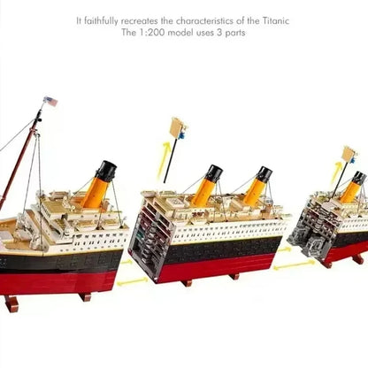 Titanic Giant Cruise Ship Model – 1900+ PCS Building Blocks Set - STEM TOy - Kidz Garage